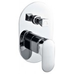 Dove Chrome Wall Mixer With Diverter